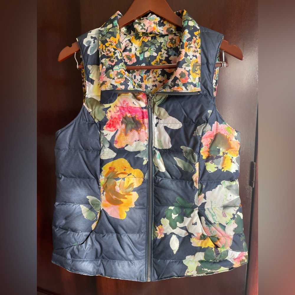 Anthropologie puffer vest. Reversible.